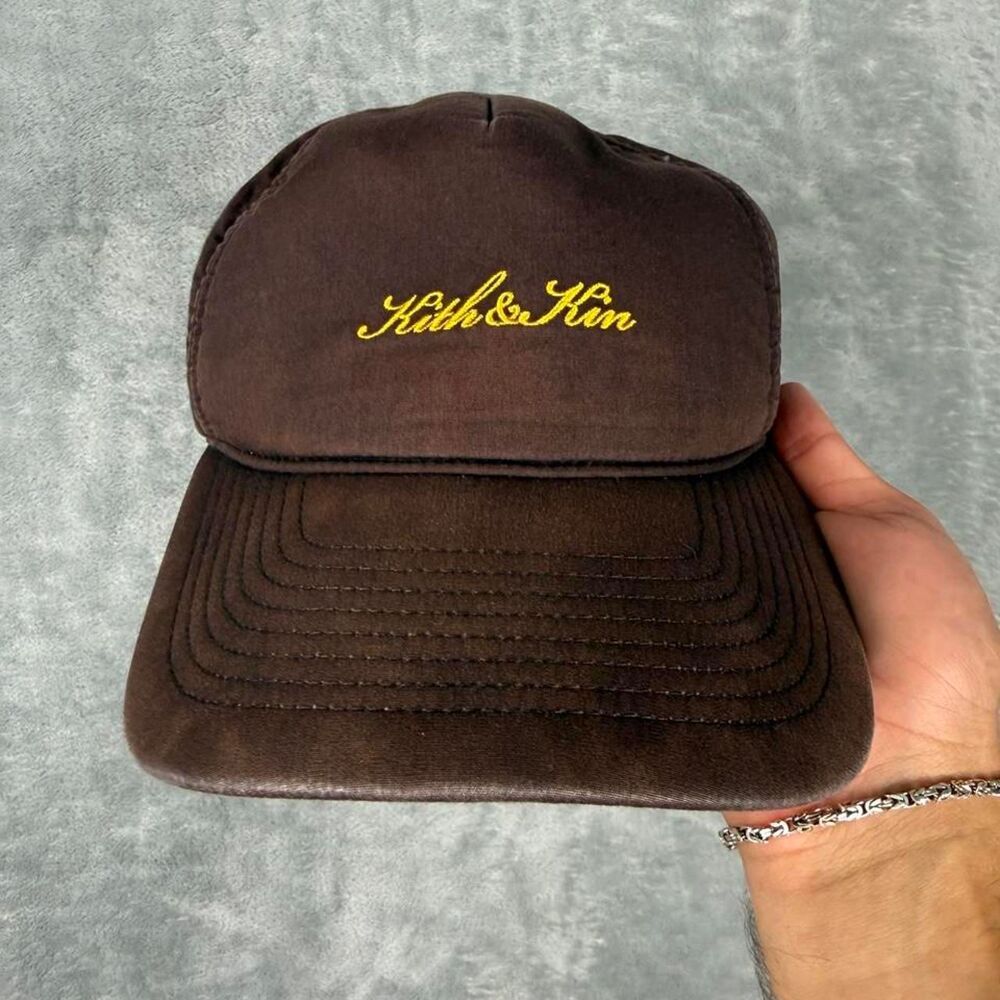 Kith Men's Brown and Black Hat